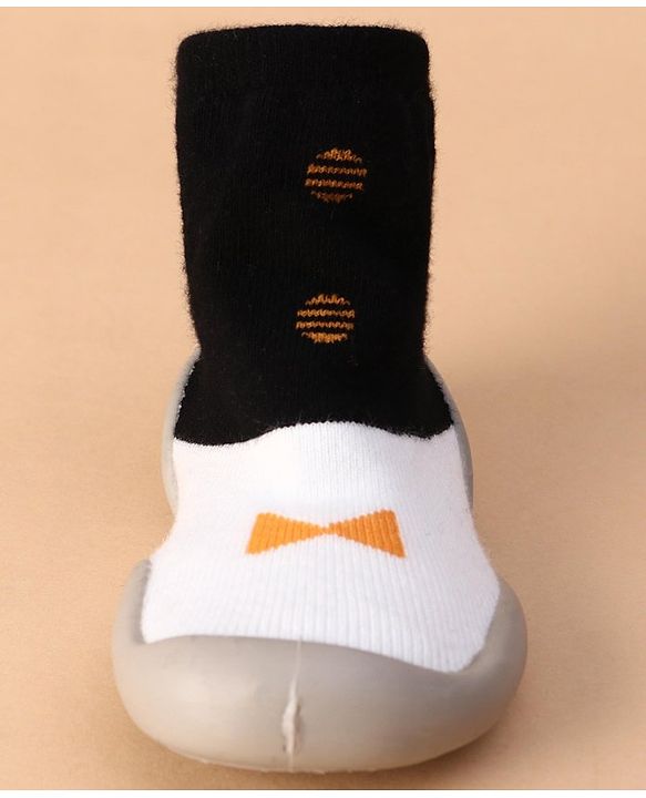 Cute Walk by Babyhug Sock Shoes  - Yellow Black