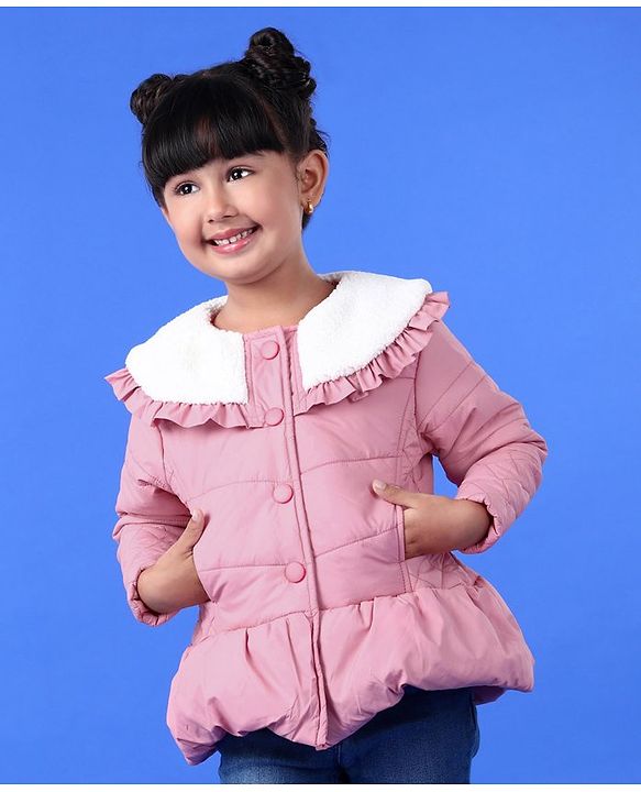 Babyhug Full Sleeves Padded Jacket - Pink
