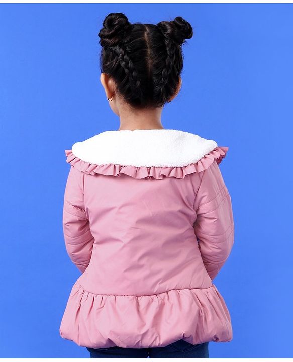 Babyhug Full Sleeves Padded Jacket - Pink
