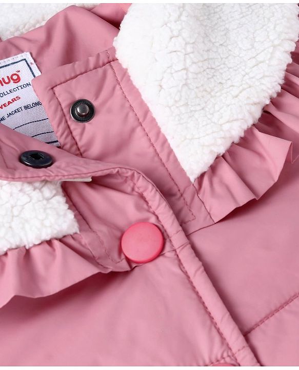 Babyhug Full Sleeves Padded Jacket - Pink