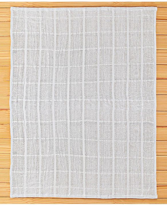 Babyhug All Season Cotton Cellular Blanket - Grey