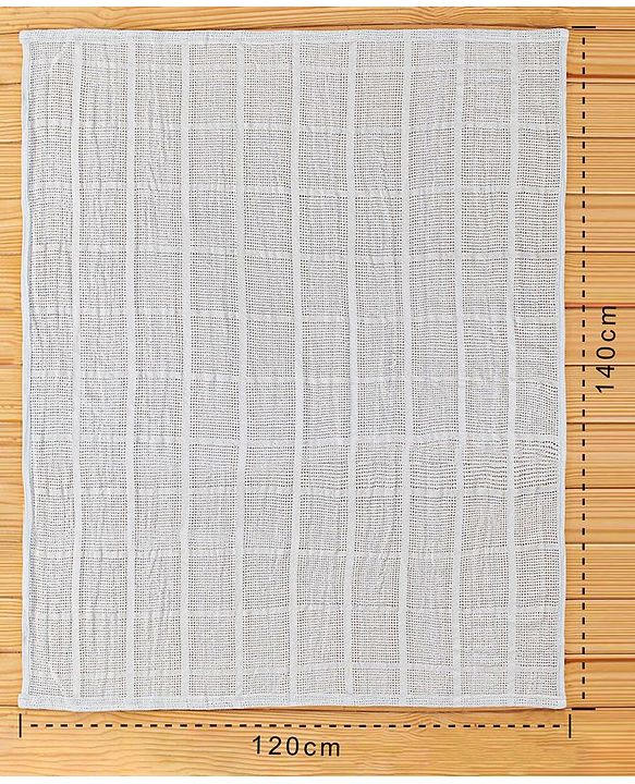 Babyhug All Season Cotton Cellular Blanket - Grey