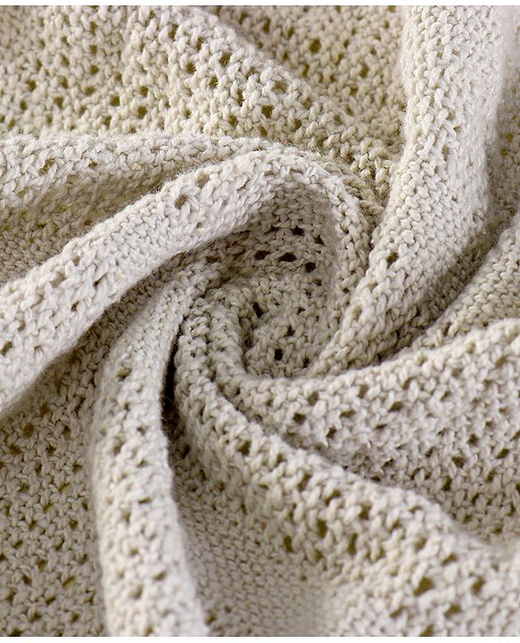 Babyhug All Season Cotton Cellular Blanket - Grey