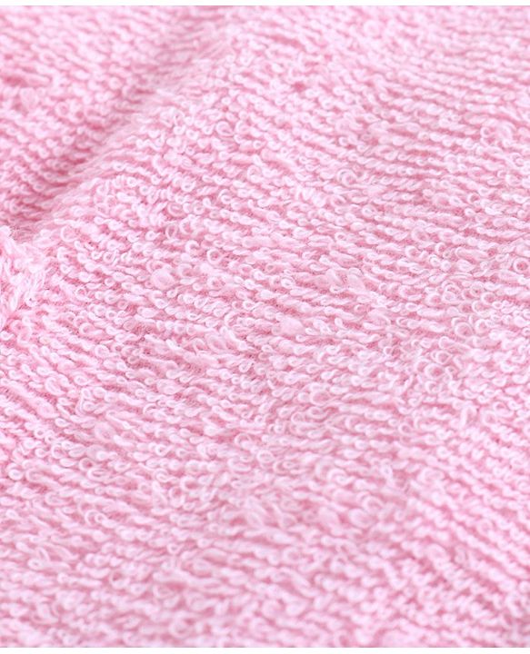 Babyhug Full Sleeves Crown Bathrobe - Pink