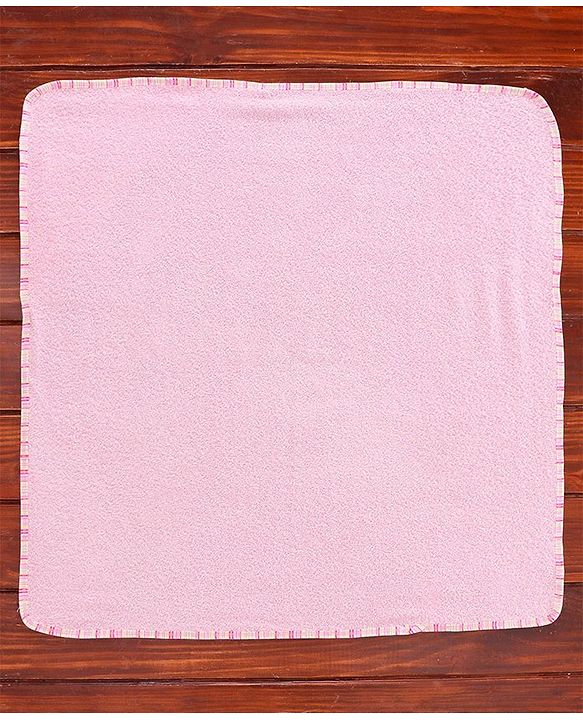 Babyhug Hooded Towel Whale Print - Pink
