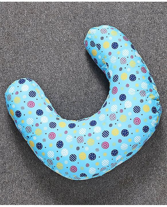 Babyhug 100% Cotton Feeding Pillow Circle Print - Blue