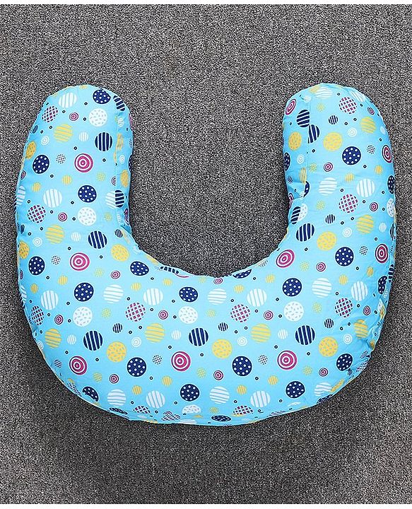 Babyhug 100% Cotton Feeding Pillow Circle Print - Blue