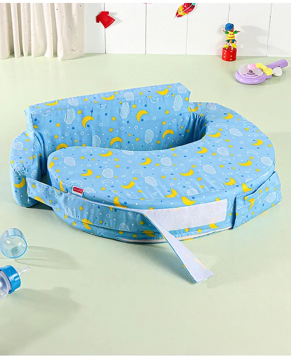 Babyhug Cotton Feeding Pillow With Belt Moon Print Blue Online in India Buy at Best Price from FirstCry 9337466