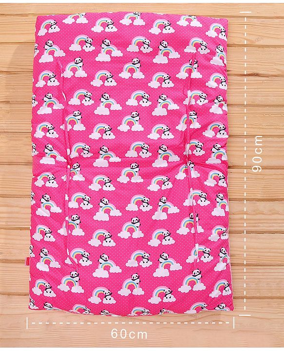 Babyhug 100% Cotton Bedding Set - Pink
