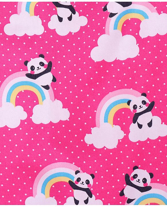 Babyhug 100% Cotton Bedding Set - Pink