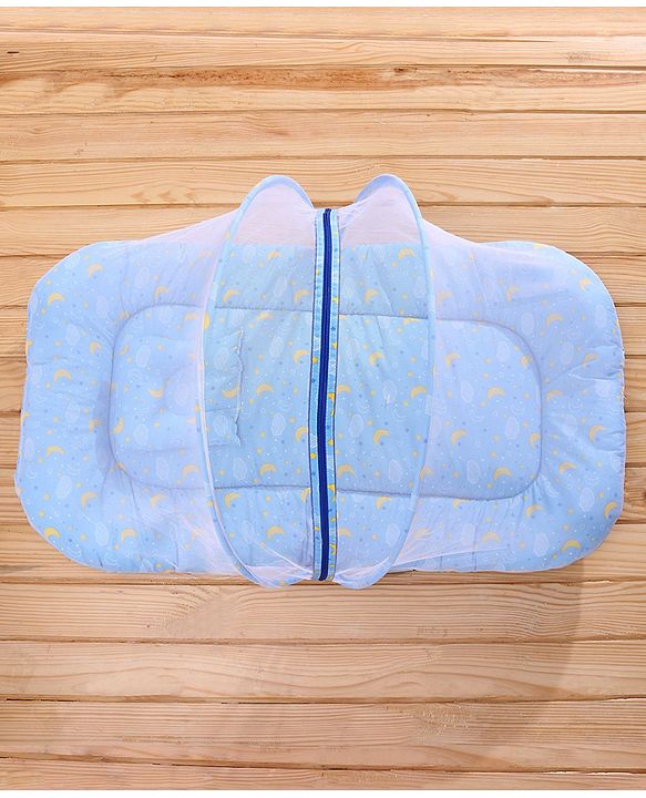 Babyhug Mosquito Mattress Set - Sky Blue