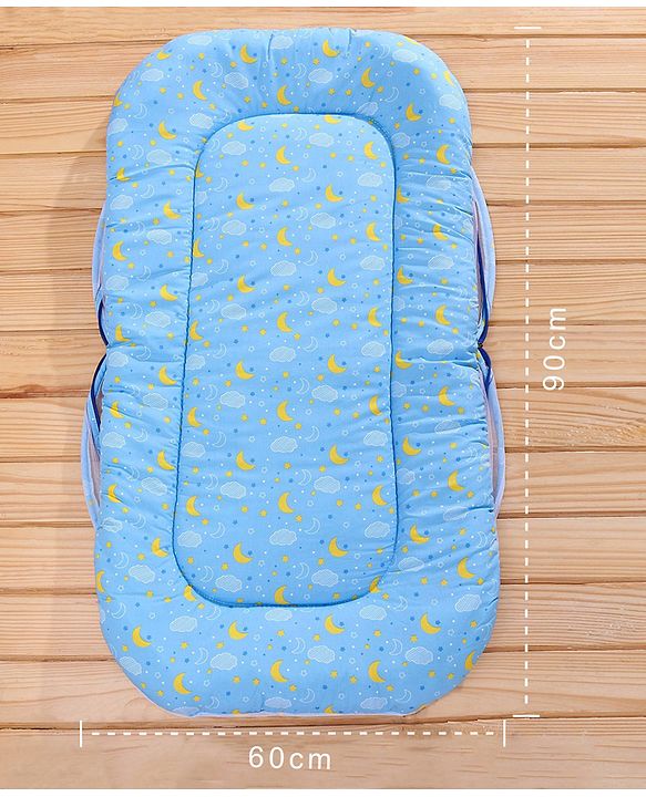 Babyhug Mosquito Mattress Set - Sky Blue