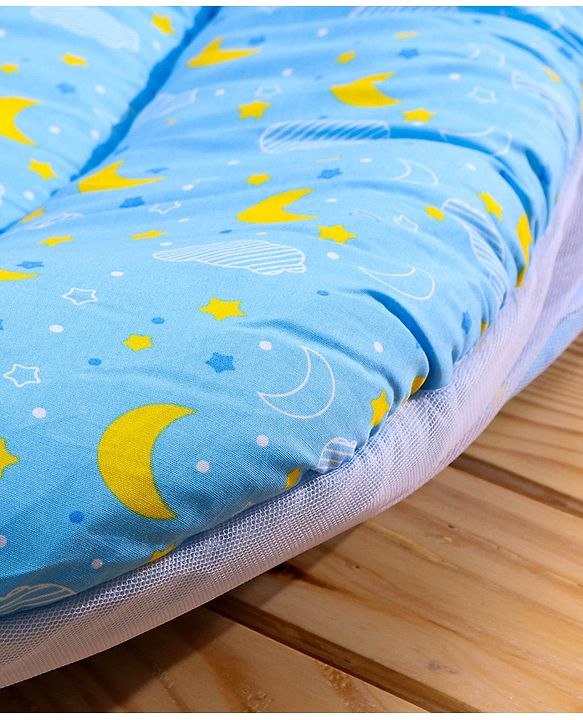 Babyhug Mosquito Mattress Set - Sky Blue