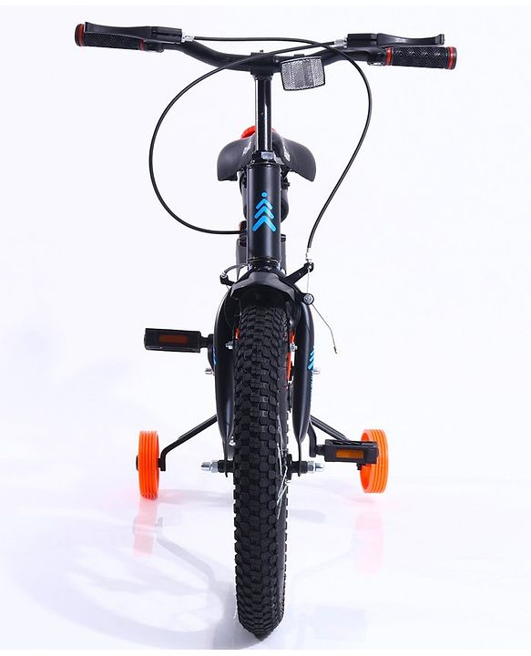 Pine Kids Rubber Air Tyres 99% Assembled Bicycle with 16 Inch Wheels -Black