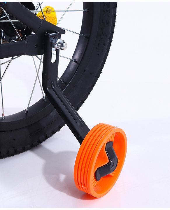 Pine Kids Rubber Air Tyres 99% Assembled Bicycle with 16 Inch Wheels -Black