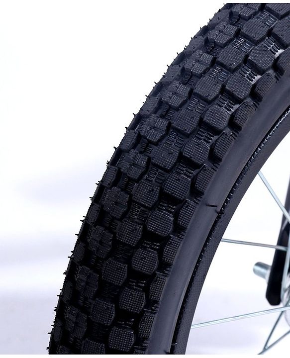 Pine Kids Rubber Air Tyres 99% Assembled Bicycle with 16 Inch Wheels -Black