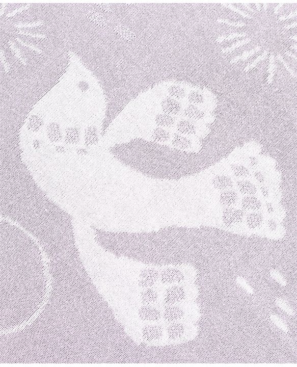 Pine Kids 100% Cotton All Season Reversible Blanket - Purple