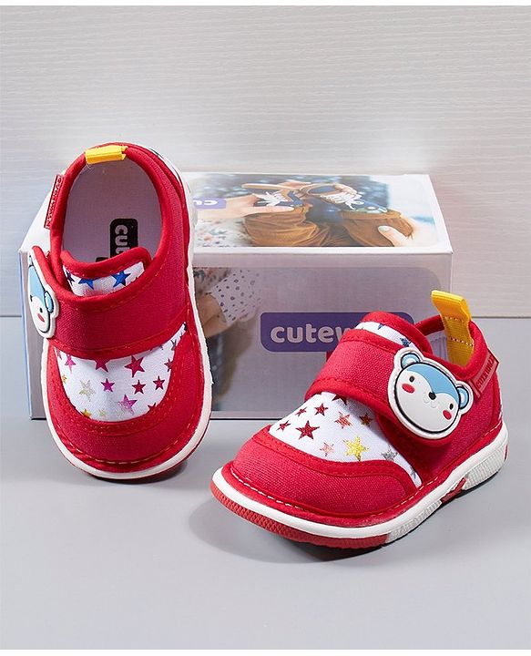 Cute Walk by Babyhug Casual Shoes - Red