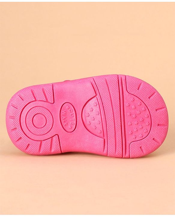 Cute Walk by Babyhug Sandals Bow Applique - Dark Pink