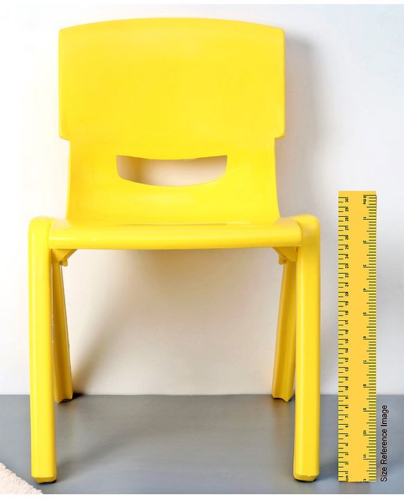 Babyhug Kids Plastic School Study Chair - Yellow
