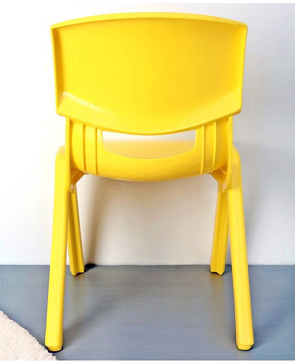 Babyhug Kids Plastic School Study Chair - Yellow
