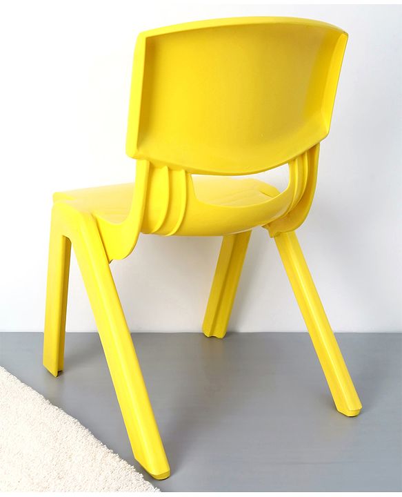 Babyhug Kids Plastic School Study Chair - Yellow