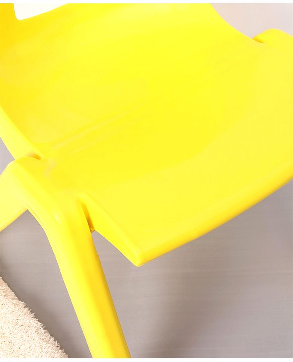 Babyhug Kids Plastic School Study Chair - Yellow