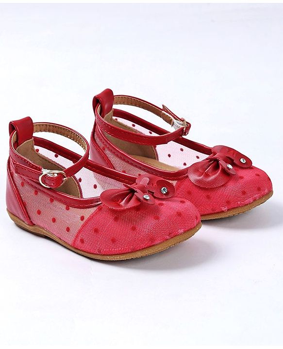 Cute Walk by Babyhug Embellished Bellies - Red