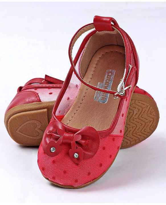 Cute Walk by Babyhug Embellished Bellies - Red