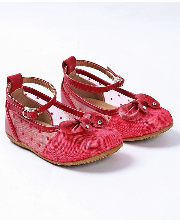 Cute Walk by Babyhug Embellished Bellies - Red