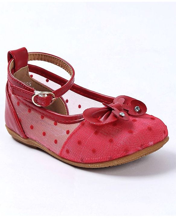 Cute Walk by Babyhug Embellished Bellies - Red