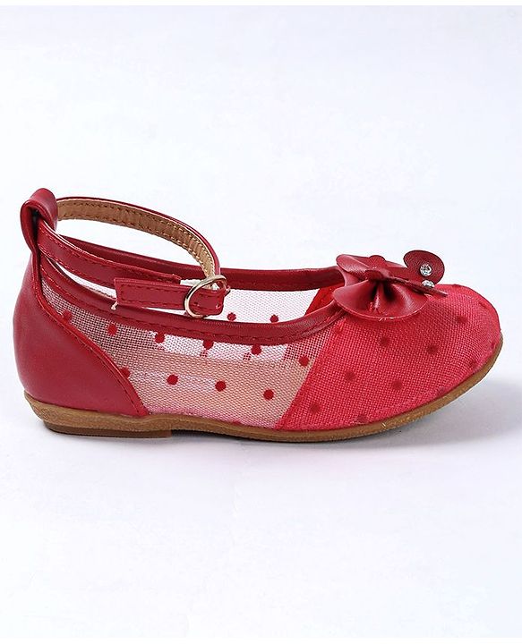 Cute Walk by Babyhug Embellished Bellies - Red