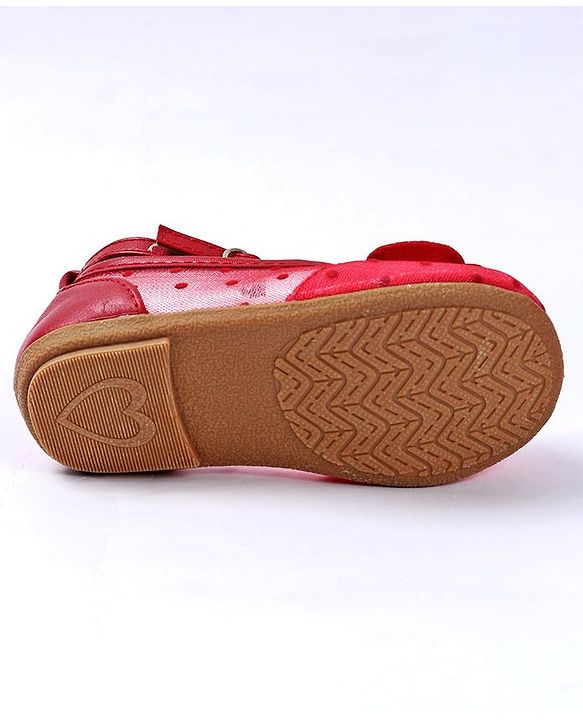 Cute Walk by Babyhug Embellished Bellies - Red