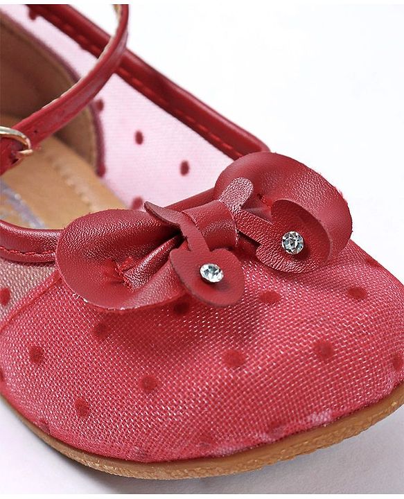 Cute Walk by Babyhug Embellished Bellies - Red