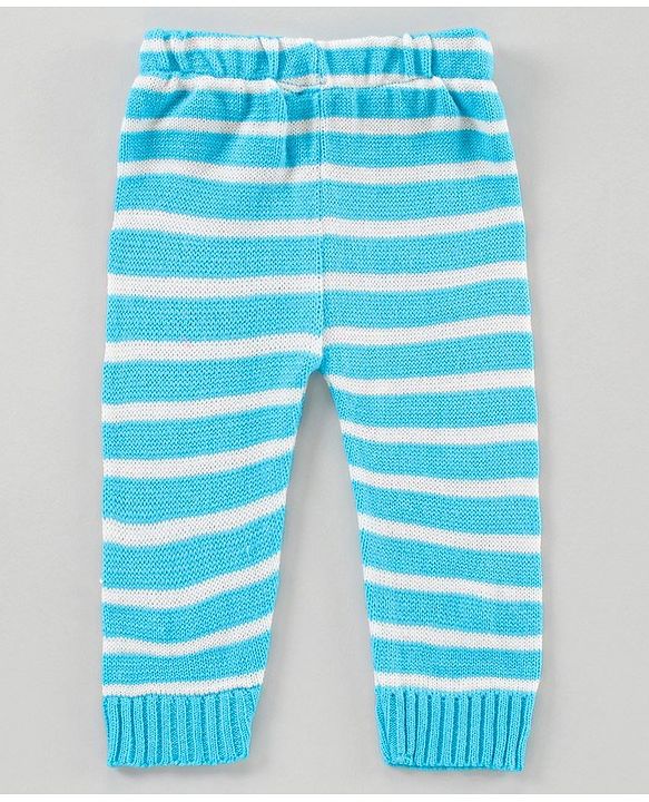 Babyhug Full Sleeves Pull Over Sweater With Pant Penguin Design - Blue
