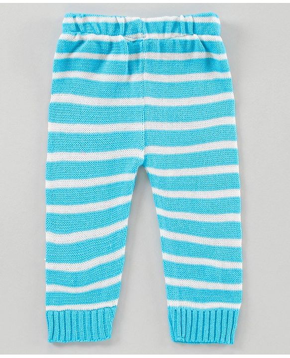 Babyhug Full Sleeves Pull Over Sweater With Pant Penguin Design - Blue