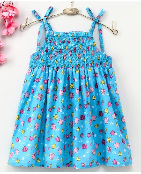 Babyhug Singlet Sleeveless Printed Top - Blue