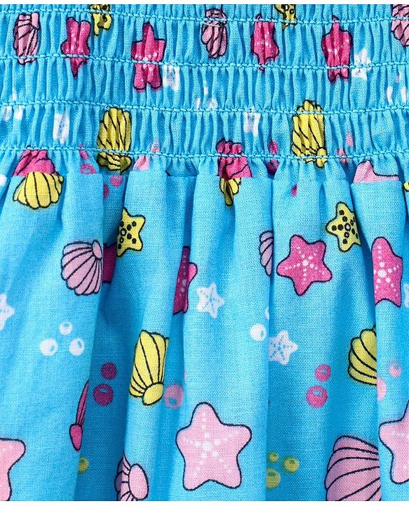 Babyhug Singlet Sleeveless Printed Top - Blue
