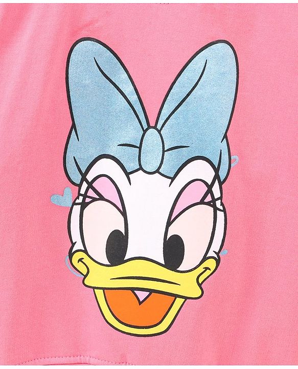 Babyhug Full Sleeves Sweatshirt Daisy Duck Graphic - Pink