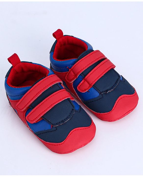 Cute Walk by Babyhug Shoes Style Booties - Red Blue