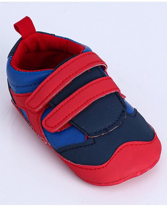 Cute Walk by Babyhug Shoes Style Booties - Red Blue