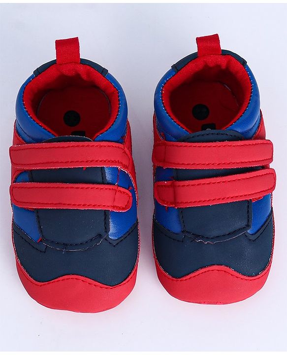 Cute Walk by Babyhug Shoes Style Booties - Red Blue