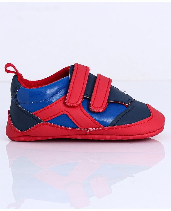 Cute Walk by Babyhug Shoes Style Booties - Red Blue