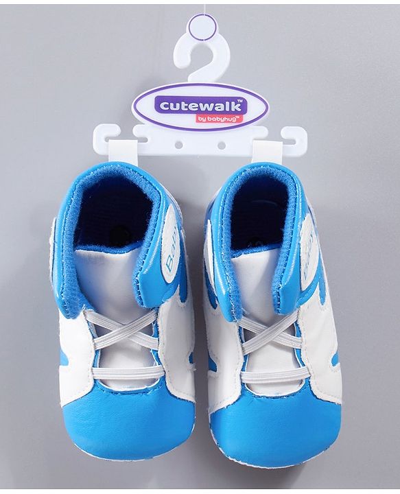 Cute Walk by Babyhug Booties - Blue
