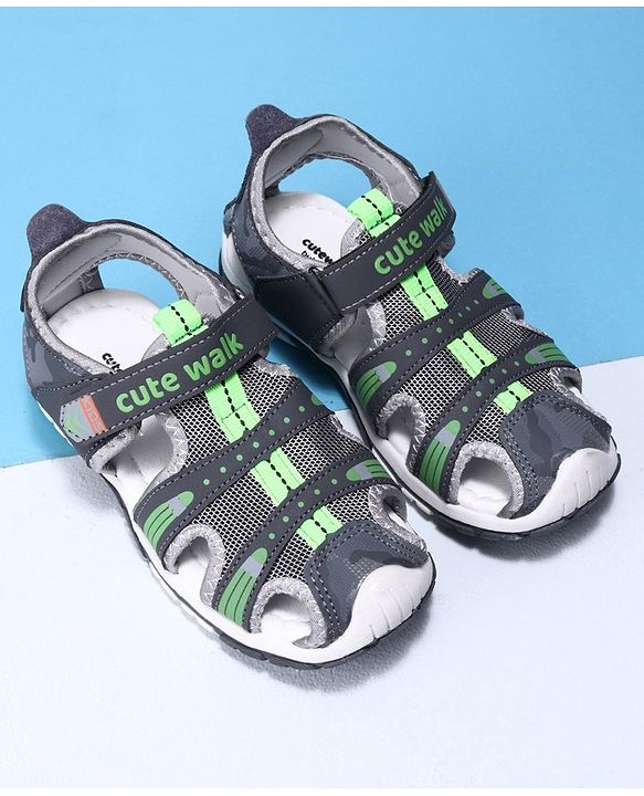Cute Walk by Babyhug Sandals - Green