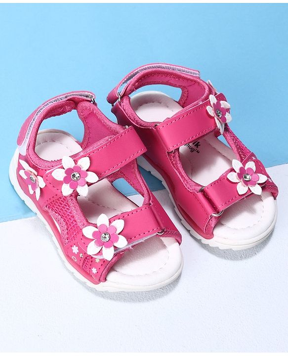 Cute Walk by Babyhug Sandals - Red