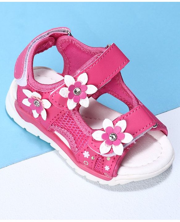 Cute Walk by Babyhug Sandals - Red