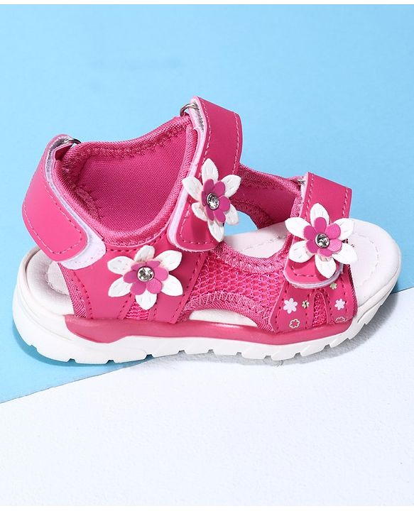 Cute Walk by Babyhug Sandals - Red