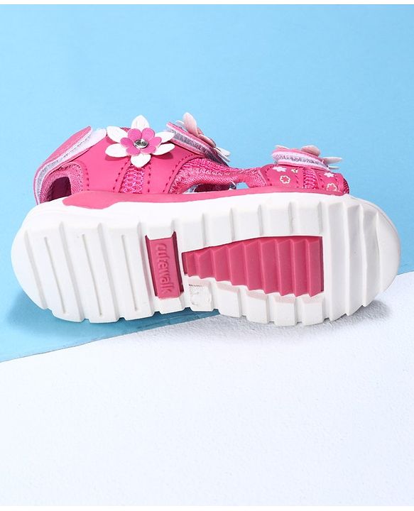 Cute Walk by Babyhug Sandals - Red