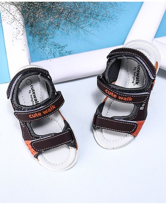 Cute Walk by Babyhug Sandals - Black